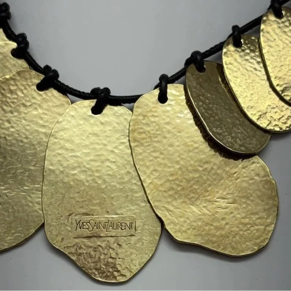 Yves Saint Laurent Gold Statement Necklace